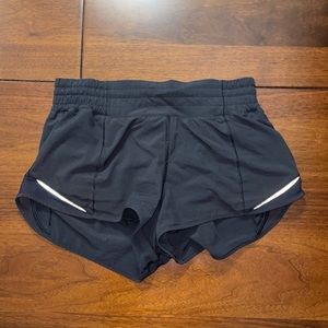 Black high rise lululemon shorts